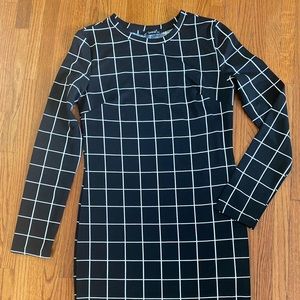 The Laura SHEIN Black checkered Dress